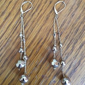 Gold dangle earrings